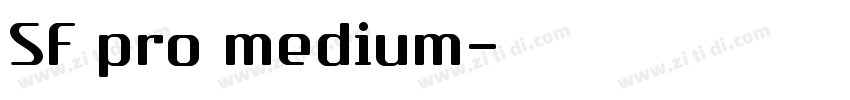 SF pro medium字体转换